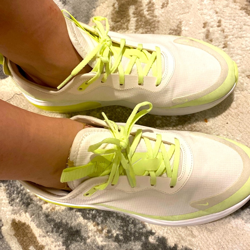 Lime green and light Khaki Nikes size 8 1/2 women’s